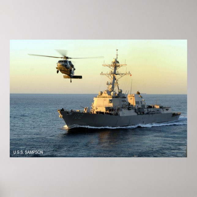 USS Sampson (DDG 102) Poster (Vorne)