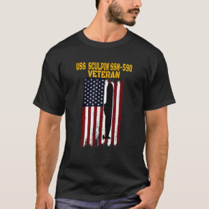 USS Sculpin SSN 590 U-Boot Veterans Day Veterans D T-Shirt