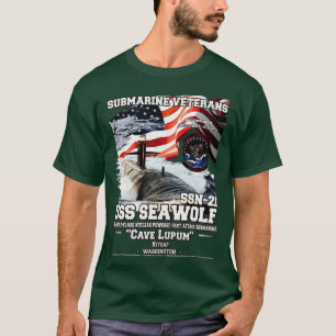 USS Seawolf SSN21 Angriff U-Boot T-Shirt