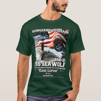 USS Seawolf SSN21 Angriff U-Boot T-Shirt