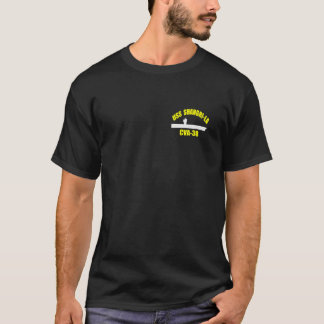 USS Shangri La CVA 38 WW2 Aircraft Carrier Front B T-Shirt