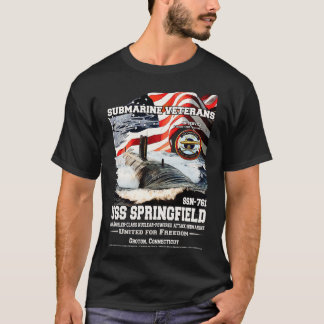 USS Springfield SSN761 U-Boot-Veteranen T-Shirt