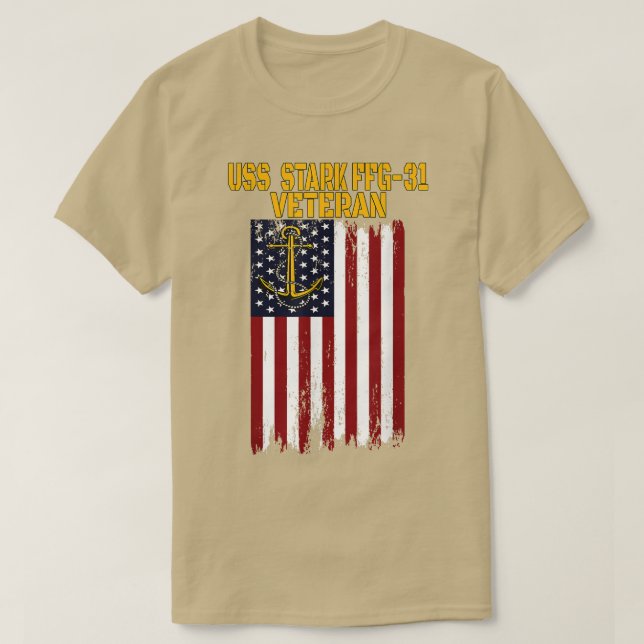 USS Stark FFG31 Frigate Veterans Day Veterans Day' T-Shirt (Design vorne)