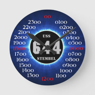 USS Stembel (DD-644) Runde Wanduhr