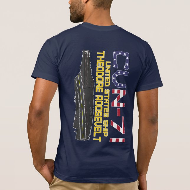 USS THEODORE ROOSEVELT CVN-71 T-Shirt (Dos)