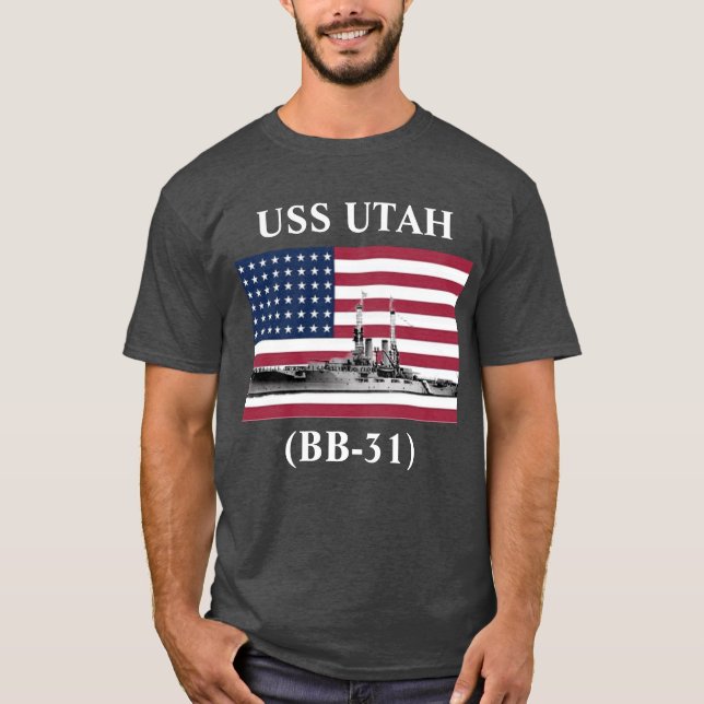 USS Utah (BB-31)  T-Shirt (Vorderseite)
