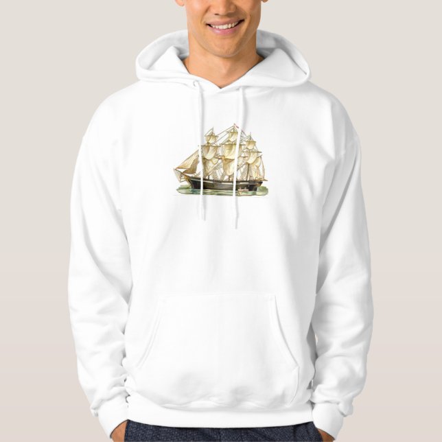 USS Vater Vintag Tall Ship Hoodie (Vorderseite)