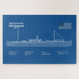 USS Vesuvius - Schiffs-Blueprint-Pläne ABD