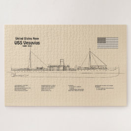 USS Vesuvius - Schiffs-Blueprint-Pläne SD