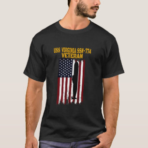 USS Virginia SSN 774 U-Boot Veterans Day Vater T-Shirt