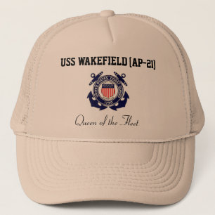 USS WAKEFIELD (AP-21) "Königin der Flotte" Truckerkappe