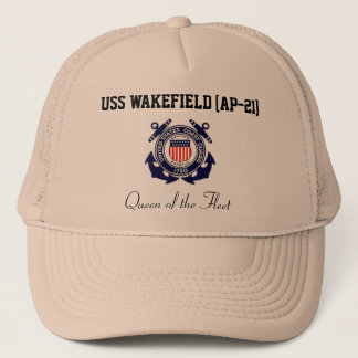 USS WAKEFIELD (AP-21) "Königin der Flotte" Truckerkappe