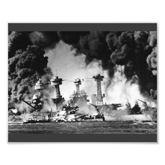 USS West Virginia im Hafen von Pearl Fotodruck (Vorne)