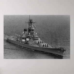 USS Wisconsin (BB-64) Poster