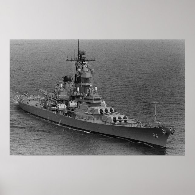 USS Wisconsin (BB-64) Poster (Vorne)