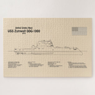 USS Zumwalt - Schiffs-Blueprint Pläne SD