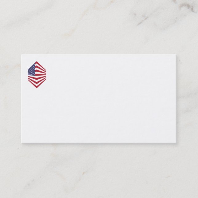 USsa Flag Corner Business Cards Visitenkarte (Vorderseite)