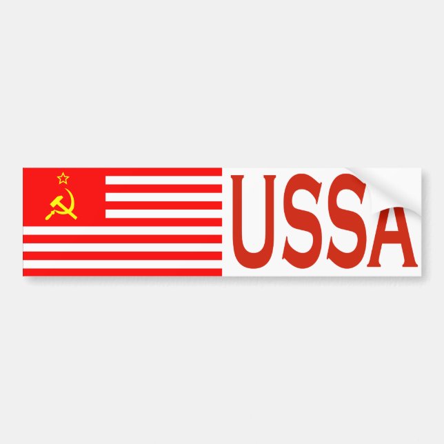 USSA Flaggen-Autoaufkleber Autoaufkleber (Vorne)