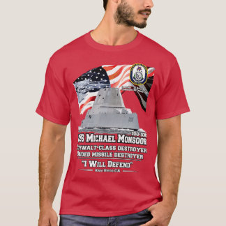 USSMonsoor ZumwaltClass Destroyer T-Shirt