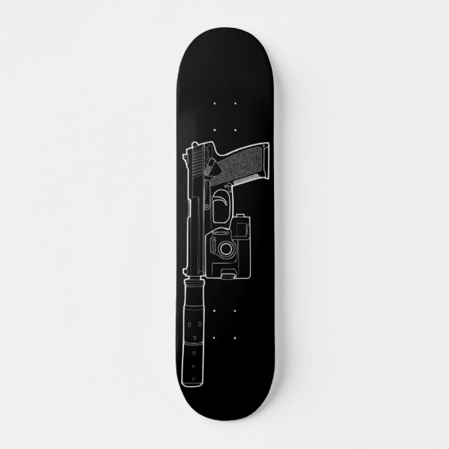 USSOCOM KENNZEICHEN 23 schwarzes Skateboard (Vorne)