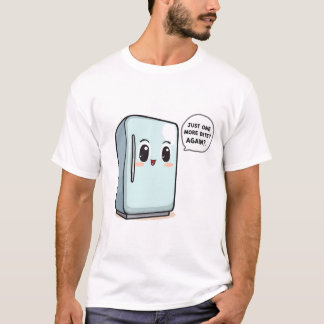 ust One More Bite – Funny Talking Fridge Design T-Shirt