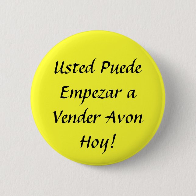 Usted Puede Empezar ein Vender-AvonHoy! Button (Vorderseite)