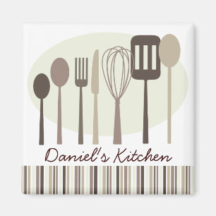 Ustensiles de Cuisine de cuisine rétro Magnet pers