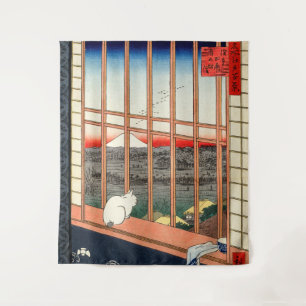 Utagawa Hiroshige - Asakusa-Reisfelder Wandteppich