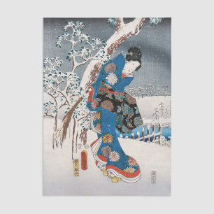 Utagawa Hiroshige - Geschichte von Genji, Elegante Seidenpapier