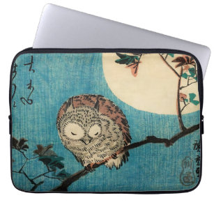 Utagawa Hiroshige - Horned Owl on Maple Branch Laptopschutzhülle