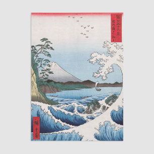 Utagawa Hiroshige - Meer vor Satta, Provinz Suruga Seidenpapier