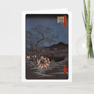 Utagawa Hiroshige - Neujahrsabend-Füchse beim Feue Karte