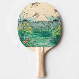 Utagawa Hiroshige - Otsuki Schlicht in der Provinz Tischtennis Schläger