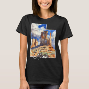 Utah-Aquarell-Landschaftskunst für Naturliebhaber T-Shirt
