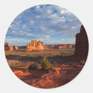 Utah, Arches-Nationalpark, Felsformationen 1 Runder Aufkleber