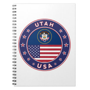 Utah-Aufkleber, Handy, Totbeutel, Wanduhr Notizblock