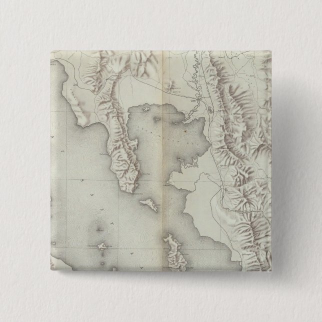 Utah-Becken topographisch Button (Vorderseite)