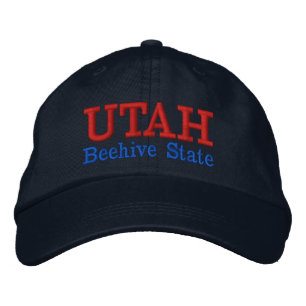 Utah Beehive Staat bestickter Hut