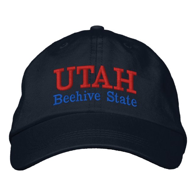 Utah Beehive Staat bestickter Hut (Vorderseite)