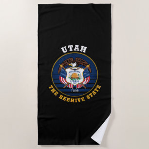 UTAH BEEHIVE STAAT FLAG STRANDTUCH