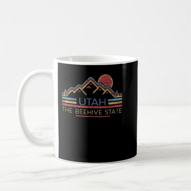 Utah Beehive Staat Nationalparks Mighty 5 T-Shirt  Kaffeetasse (Links)