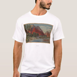 Utah - Berg majestätisch u. die Landung des Engel T-Shirt