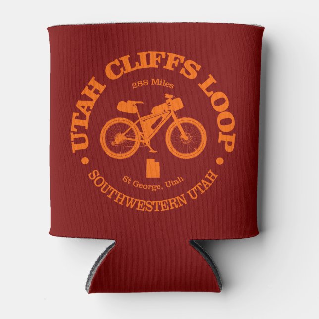 Utah Cliffs Loop (Radfahren) Dosenkühler (Vorderseite)