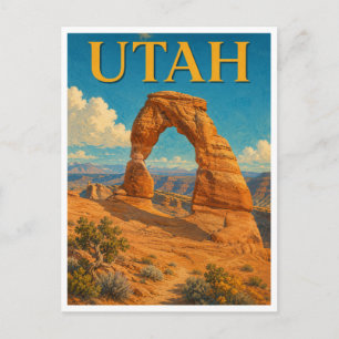 Utah Delicate Arch GeoSaga Postkarte