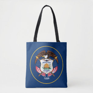 Utah: Der beehive Staat US-Flagge, Industrie Tasche
