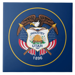 Utah: Der Bienenstock-Staat US-Flagge, Industrie Fliese