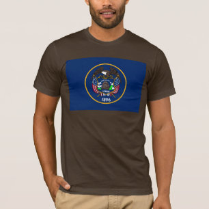 Utah: Der Bienenstock-Staat US-Flagge, Industrie T-Shirt