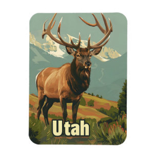 Utah Elk Magnet