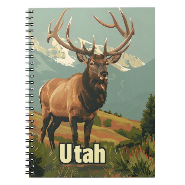 Utah Elk Notizblock (Vorderseite)