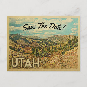 Utah Enregistrer La Date Cartes Postales Vintages